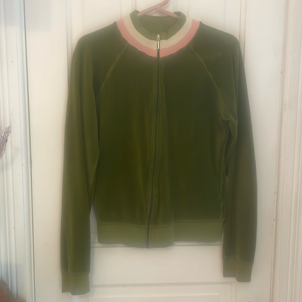 Vintage Y2k Juicy Couture velour zip up size L
